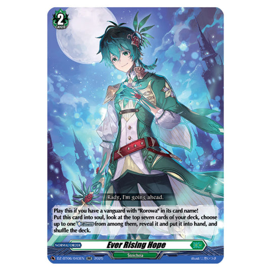 Ever Rising Hope DZ-BT06/043EN card from the Cardfight!! Vanguard set Generation Dragenesis