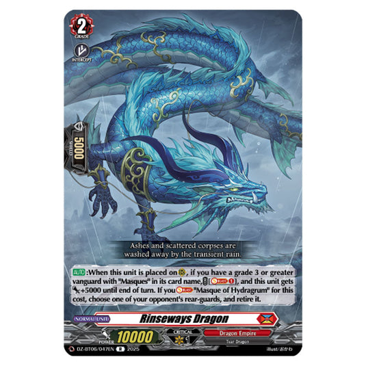 Rinseways Dragon DZ-BT06/047EN card from the Cardfight!! Vanguard set Generation Dragenesis