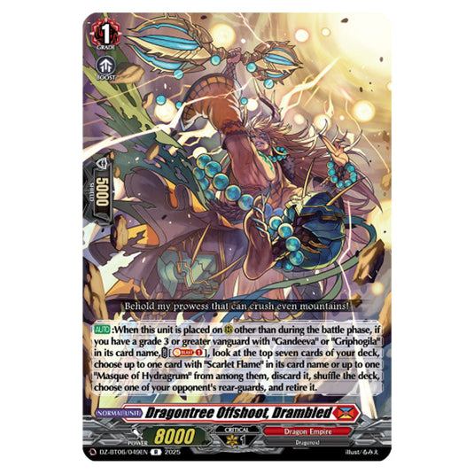 Dragontree Offshoot, Drambled DZ-BT06/049EN card from the Cardfight!! Vanguard set Generation Dragenesis