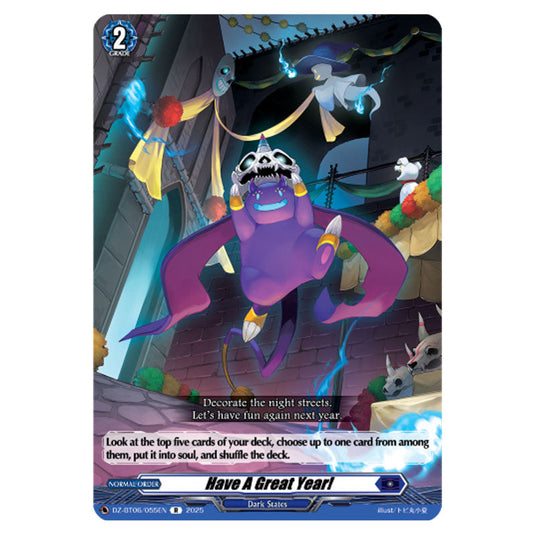 Have A Great Year! DZ-BT06/055EN card from the Cardfight!! Vanguard set Generation Dragenesis