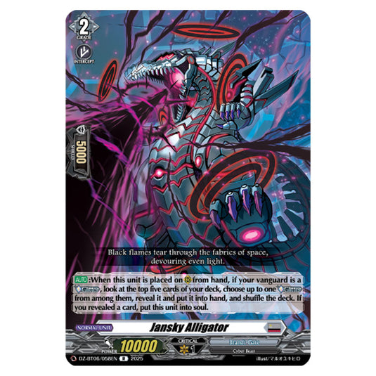 Jansky Alligator DZ-BT06/058EN card from the Cardfight!! Vanguard set Generation Dragenesis
