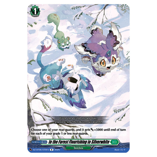 In the Forest Flourishing in Silverwhite DZ-BT06/070EN card from the Cardfight!! Vanguard set Generation Dragenesis