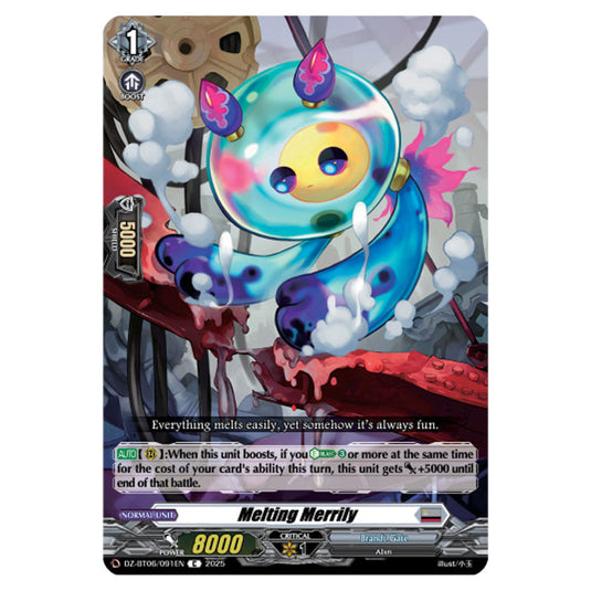 Melting Merrily DZ-BT06/091EN card from the Cardfight!! Vanguard set Generation Dragenesis