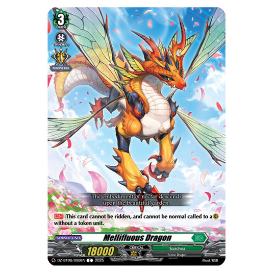 Mellifluous Dragon DZ-BT06/099EN card from the Cardfight!! Vanguard set Generation Dragenesis