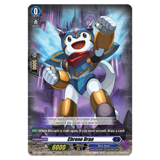 Chrono Dran DZ-BT06/EX17EN card from the Cardfight!! Vanguard set Generation Dragenesis