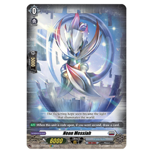 Neon Messiah DZ-BT06/EX27EN card from the Cardfight!! Vanguard set Generation Dragenesis