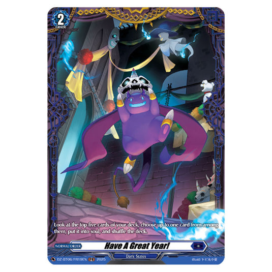 Have A Great Year! DZ-BT06/FR19EN card from the Cardfight!! Vanguard set Generation Dragenesis
