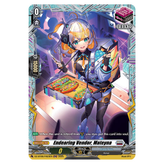 Endearing Vendor, Mateyna DZ-BT06/FR23EN card from the Cardfight!! Vanguard set Generation Dragenesis