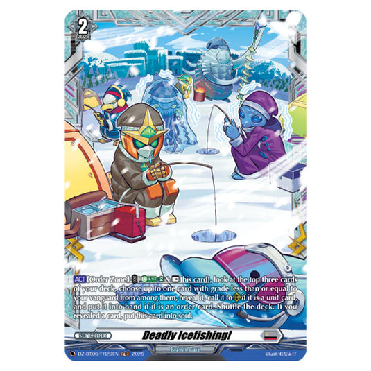 Deadly Icefishing! DZ-BT06/FR29EN card from the Cardfight!! Vanguard set Generation Dragenesis