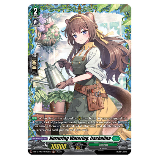 Nurturing Watering, Itachelina DZ-BT06/FR45EN card from the Cardfight!! Vanguard set Generation Dragenesis