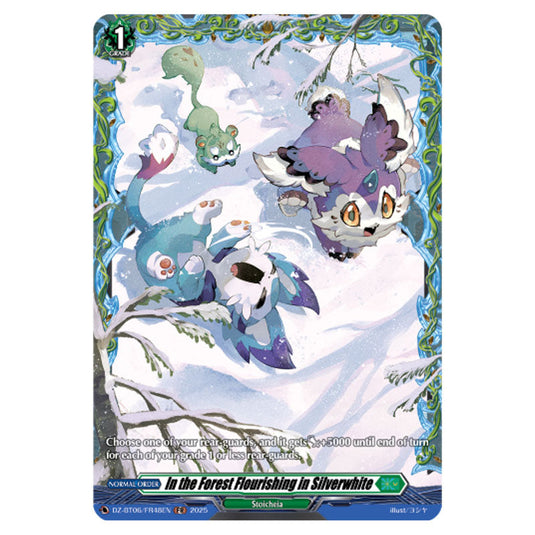 In the Forest Flourishing in Silverwhite DZ-BT06/FR48EN card from the Cardfight!! Vanguard set Generation Dragenesis