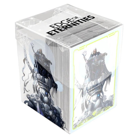 Ultra Pro - Magic The Gathering - Edge of Eternities - 100ct Sleeves and Clear Deck Box - Tezzeret, Cruel Captain
