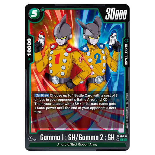 Gamma 1 : SH/Gamma 2 : SH FB07-051 card from the Dragon Ball Super Card Game Fusion World set FB07 - Wish for Shenron