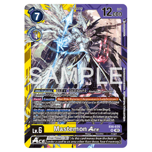 Mastemon EX6-029 card from the Digimon set LM-07: Limited Card Pack Another Knight