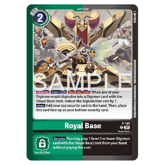 Royal Base P-181 card from the Digimon set LM-07: Limited Card Pack Another Knight