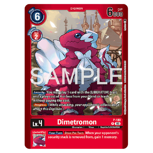 Dimetromon P-189 card from the Digimon set LM-07: Limited Card Pack Another Knight