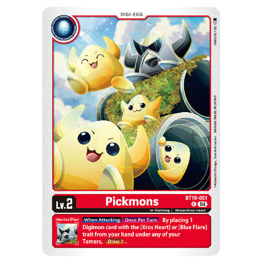 Pickmons BT19-001 card from the Digimon set BT19-20: Special Booster Ver.2.5