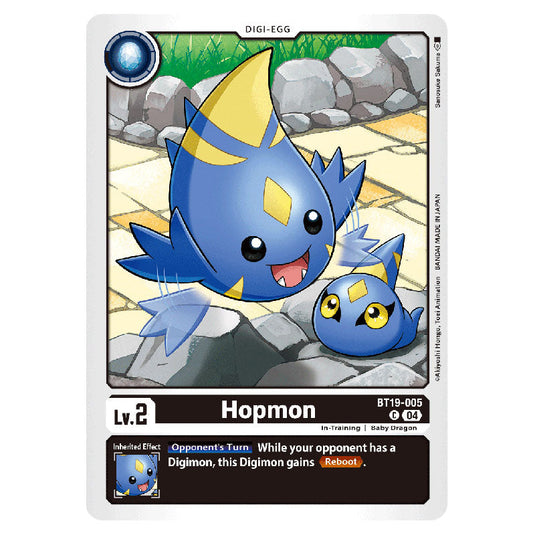 Hopmon BT19-005 card from the Digimon set BT19-20: Special Booster Ver.2.5