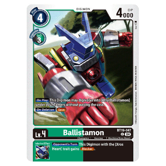 Ballistamon BT19-047 card from the Digimon set BT19-20: Special Booster Ver.2.5