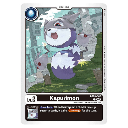 Kapurimon BT20-005 card from the Digimon set BT19-20: Special Booster Ver.2.5