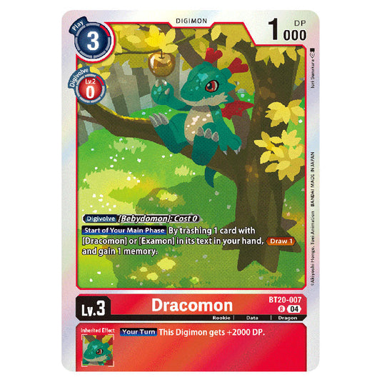 Dracomon BT20-007 card from the Digimon set BT19-20: Special Booster Ver.2.5