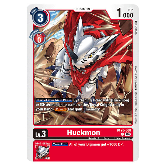 Huckmon BT20-008 card from the Digimon set BT19-20: Special Booster Ver.2.5