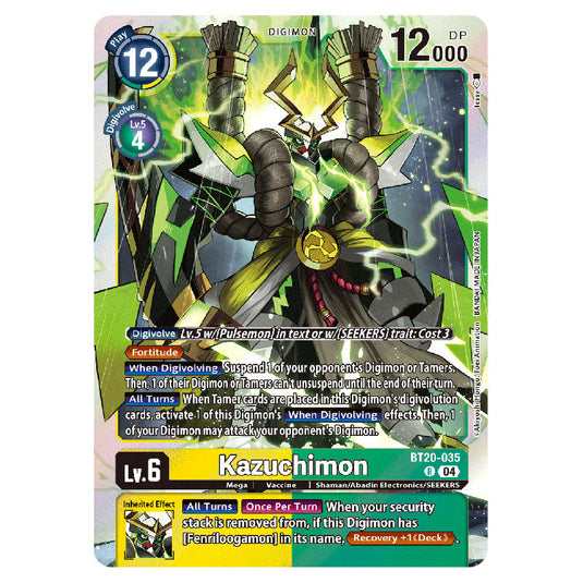 Kazuchimon BT20-035 card from the Digimon set BT19-20: Special Booster Ver.2.5