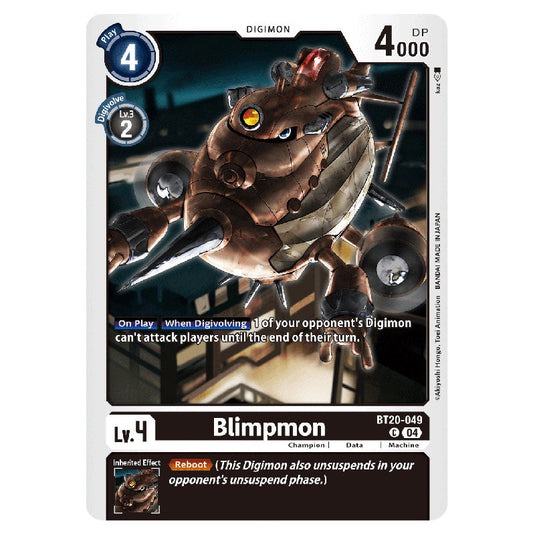 Blimpmon BT20-049 card from the Digimon set BT19-20: Special Booster Ver.2.5