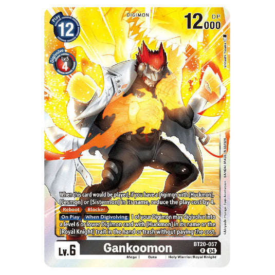 Gankoomon BT20-057 card from the Digimon set BT19-20: Special Booster Ver.2.5