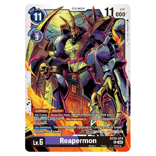 Reapermon BT20-078 card from the Digimon set BT19-20: Special Booster Ver.2.5