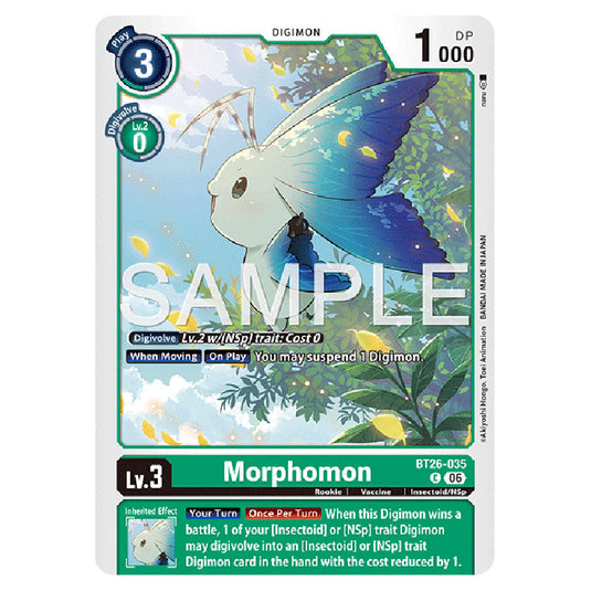 Morphomon BT26-035 card from the Digimon set Timeless Bonds