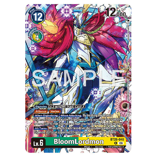 BloomLordmon BT26-048 card from the Digimon set Timeless Bonds