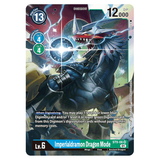 Imperialdramon Dragon Mode ST9-06 card from the Digimon set ST-9: Starter Deck Ultimate Ancient Dragon
