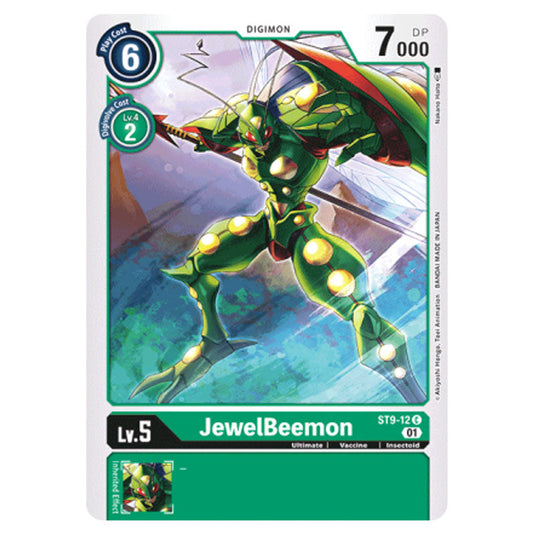 JewelBeemon ST9-12 card from the Digimon set ST-9: Starter Deck Ultimate Ancient Dragon