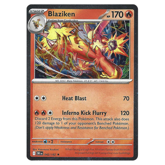 Pokemon - Scarlet & Violet - Destined Rivals - Blaziken - 042/182 (Cosmo Holo)