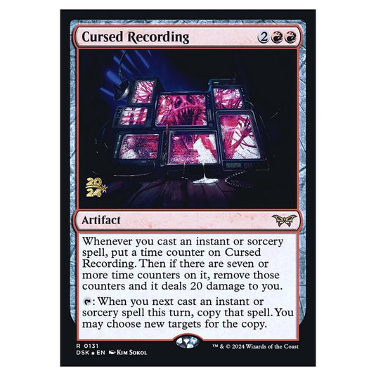Magic The Gathering - Duskmourn - House of Horror - Cursed Recording - 0131 (Date Stamped Foil)