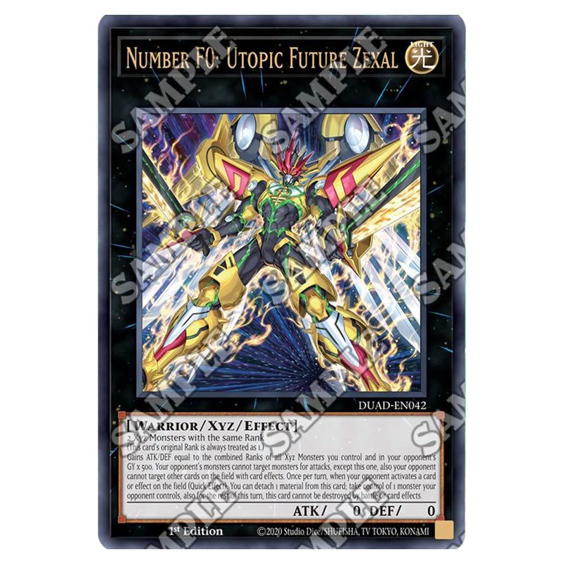 Yu-Gi-Oh! - Duelists Advance - Number F0: Utopic Future Zexal (Ultra Rare) DUAD-EN042 Yu-Gi-Oh! - Duelists Advance - Number F0: Utopic Future Zexal (Ultra Rare) DUAD-EN042