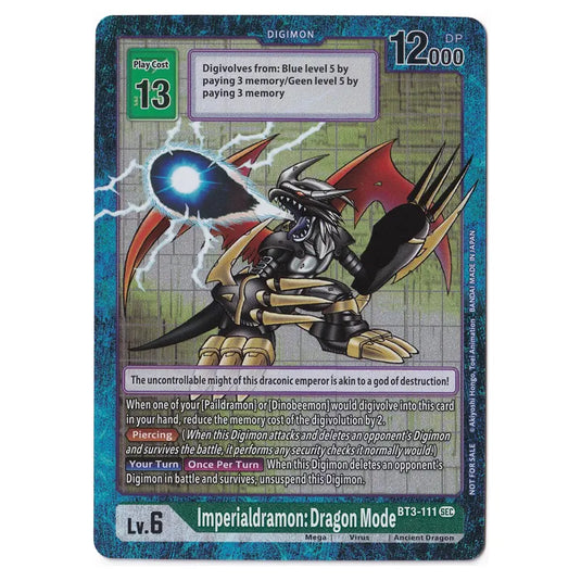 Digimon Card Game - Release Special Booster Ver.1.5 (BT01-03) - Imperialdramon Dragon Mode (Secret Rare) - BT3-111B Alternate Art