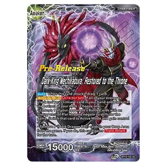 Dragon Ball Super - B13 - Supreme Rivalry - Pre-release - Mechikabura Dark King, Restored to the Throne - BT13-122