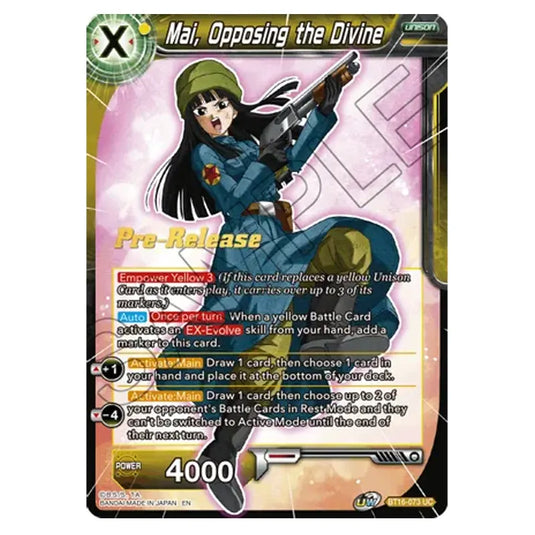 Dragon Ball Super - B16 - Realm Of The Gods - Pre-release - Mai, Opposing the Divine - BT16-073 (Foil)