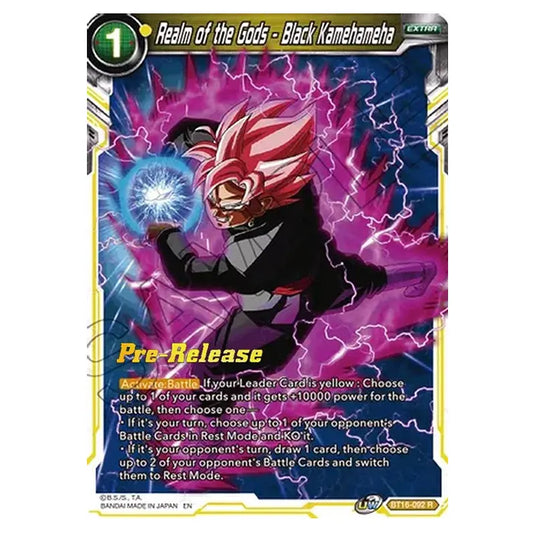 Dragon Ball Super - B16 - Realm Of The Gods - Pre-release - Realm of the Gods - Black Kamehameha - BT16-092 (Foil)