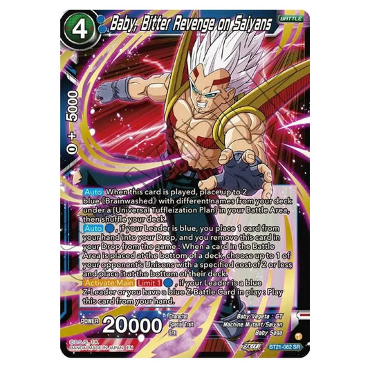 Dragon Ball Super - B21 - Wild Resurgence - Baby, Bitter Revenge on Saiyans - BT21-062