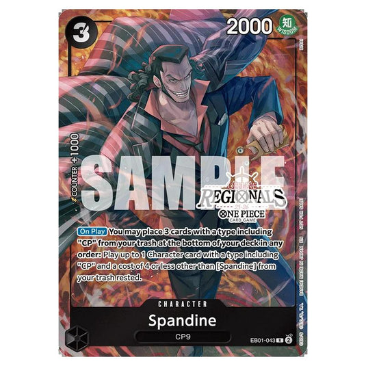 One Piece - Memorial Collection - Spandine (Rare) - EB01-043 (Regional Stamped)