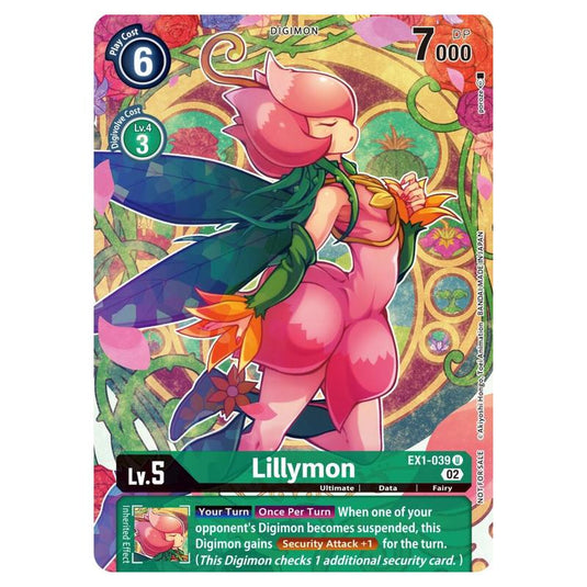Digimon Card Game - Lillymon - (Alternative Art Promo) - EX1-039B