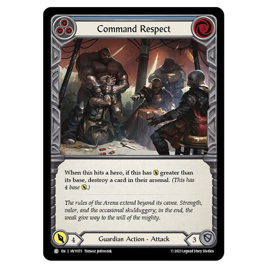 Flesh & Blood - Heavy Hitters - Command Respect (Blue) - HVY073
