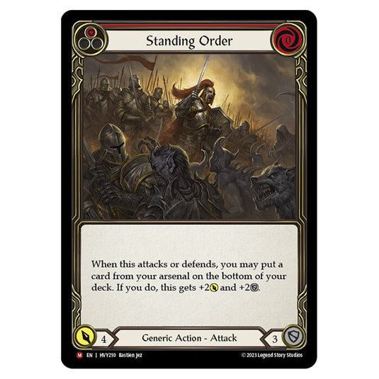 Flesh & Blood - Heavy Hitters - Standing Order (Rainbow Foil) - HVY210-RF