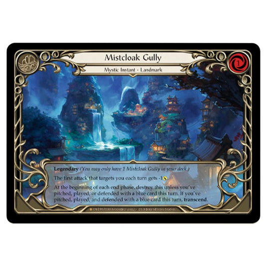 Mistcloak Gully // Inner Chi card from the Flesh & Blood set Part the Mistveil MST000