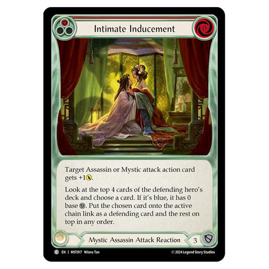 Intimate Inducement card from the Flesh & Blood set Part the Mistveil MST017-RF