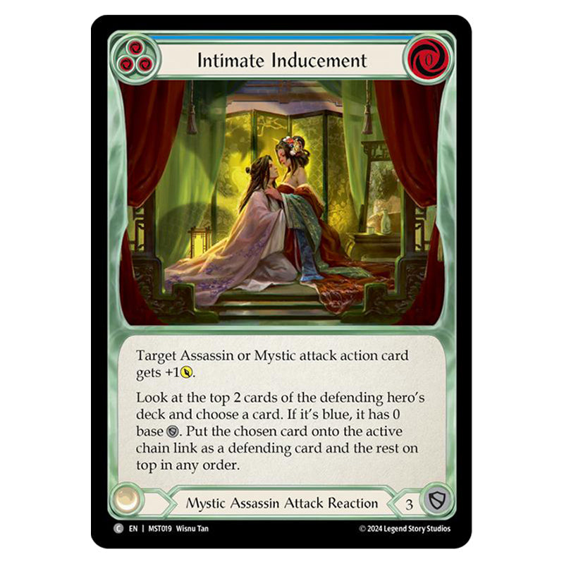 pick a card any card flesh and blood Flesh & Blood - Part the Mistveil - Intimate Inducement (Blue)