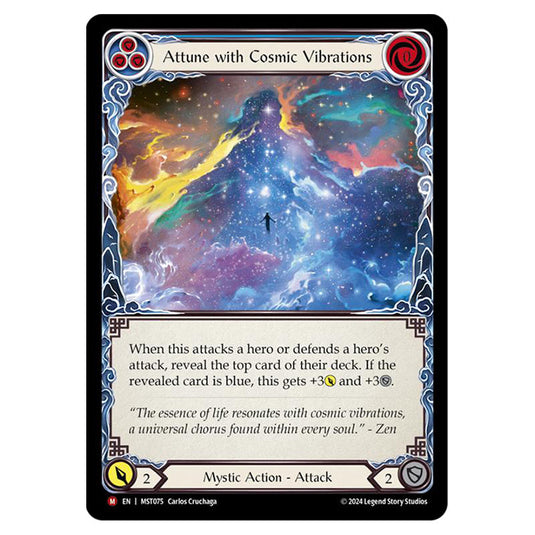 Attune with Cosmic Vibrations card from the Flesh & Blood set Part the Mistveil MST075-RF